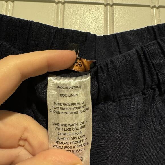 Quince European Linen Pants Deep Navy Size Large - Picture 6 of 7